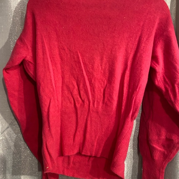 Vintage needle works bright pink sweater top med. rabbit hair wool sweater - Picture 4 of 4